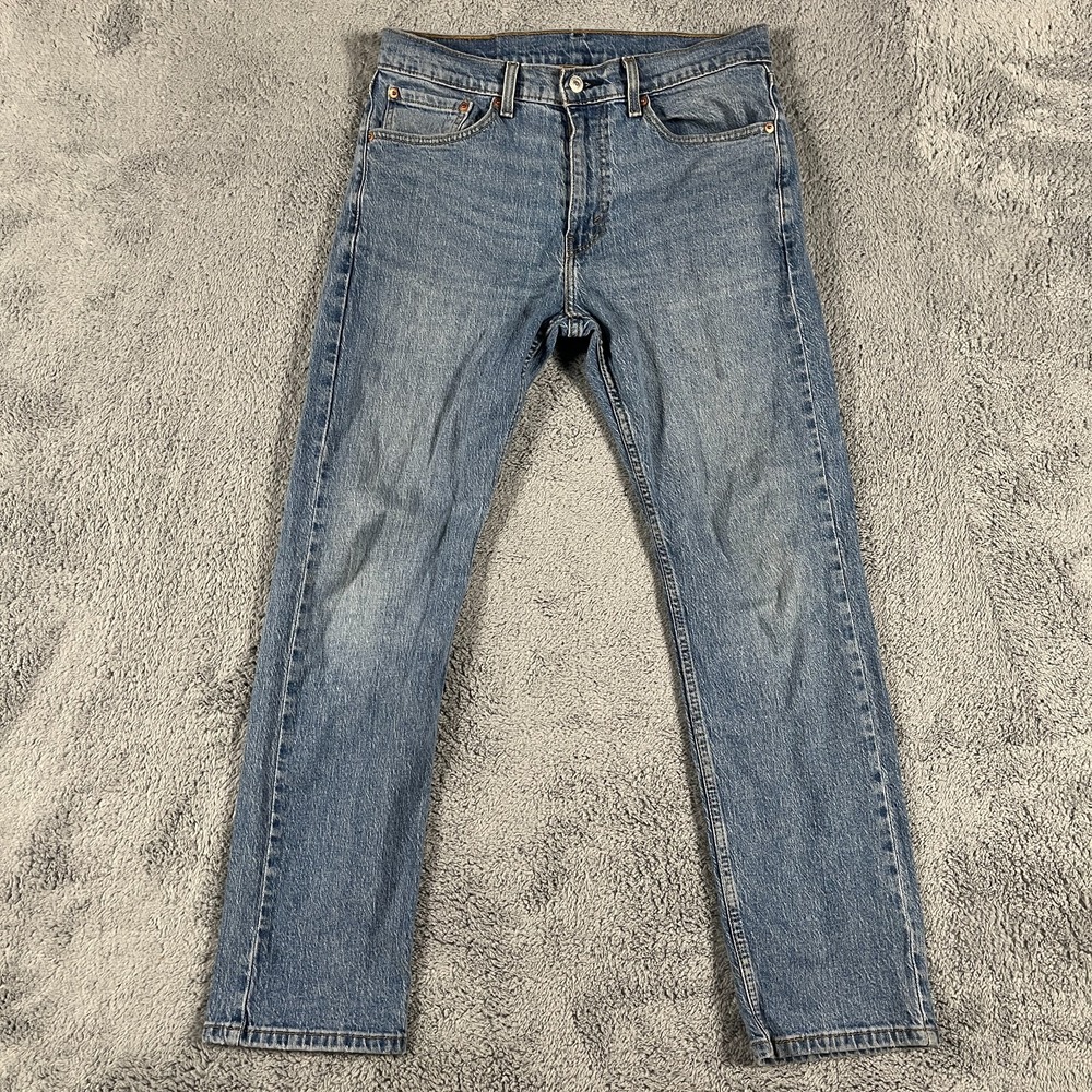 Levi's 505 Regular Straight Leg Jeans Men's 32x30 (fit 31x30) Blue Stretch Fade